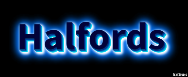 Halfords Efecto de Texto
