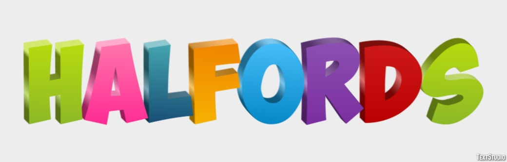 Halfords Efecto de Texto