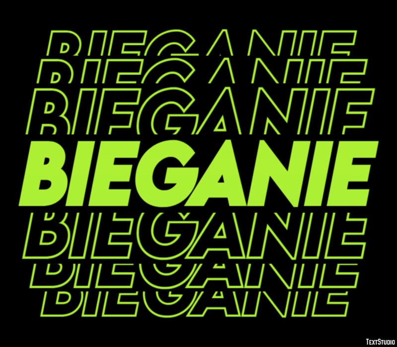 Bieganie Текстовый эффект
