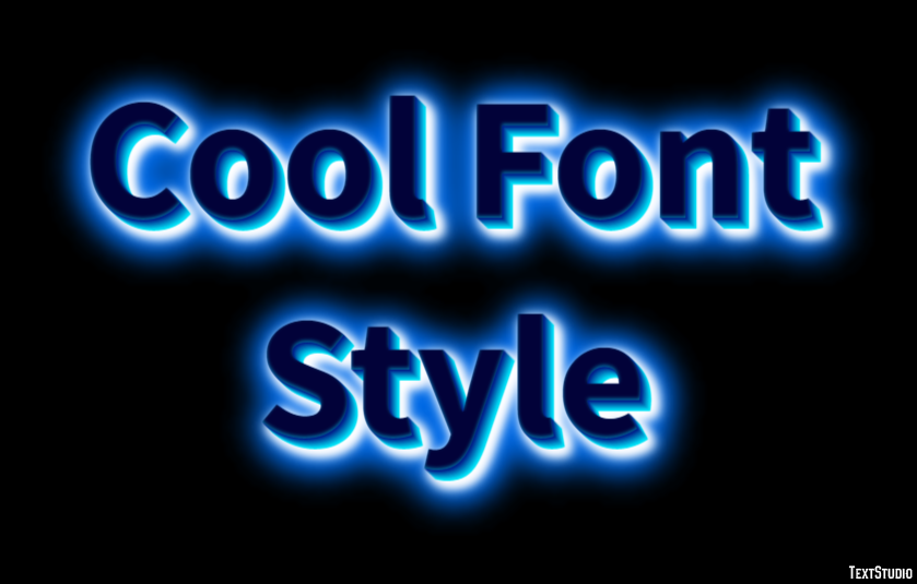 Cool Font Style Effetto testo