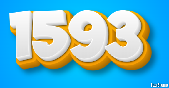1593 Text Effect