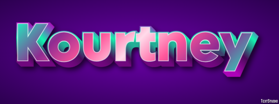 Kourtney Efecto de Texto