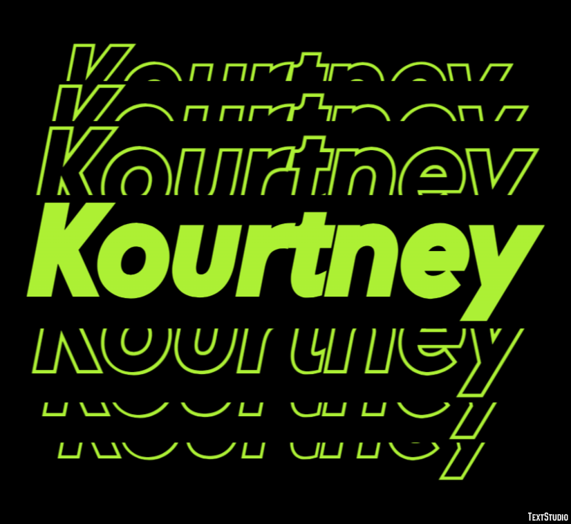 Kourtney Effetto testo
