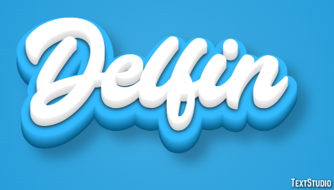 Delfin Texteffekt