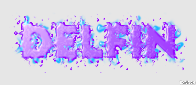 Delfin Texteffekt