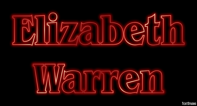 Elizabeth Warren Text Effect