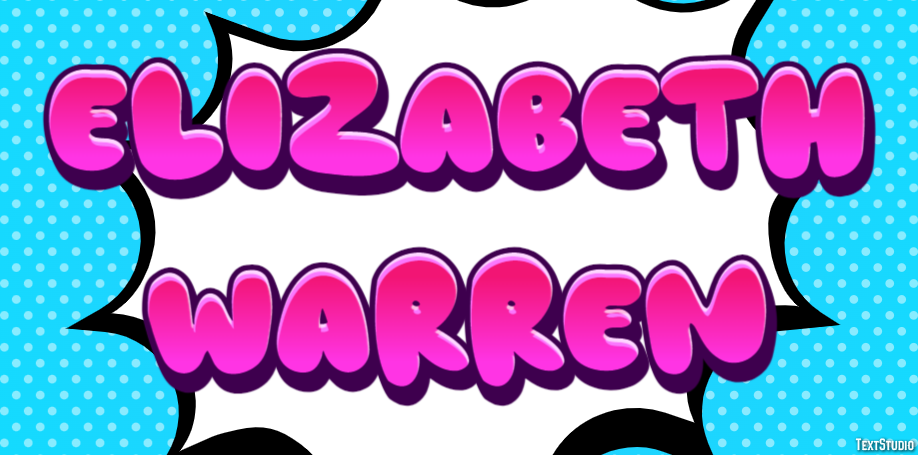 Elizabeth Warren Text Effect