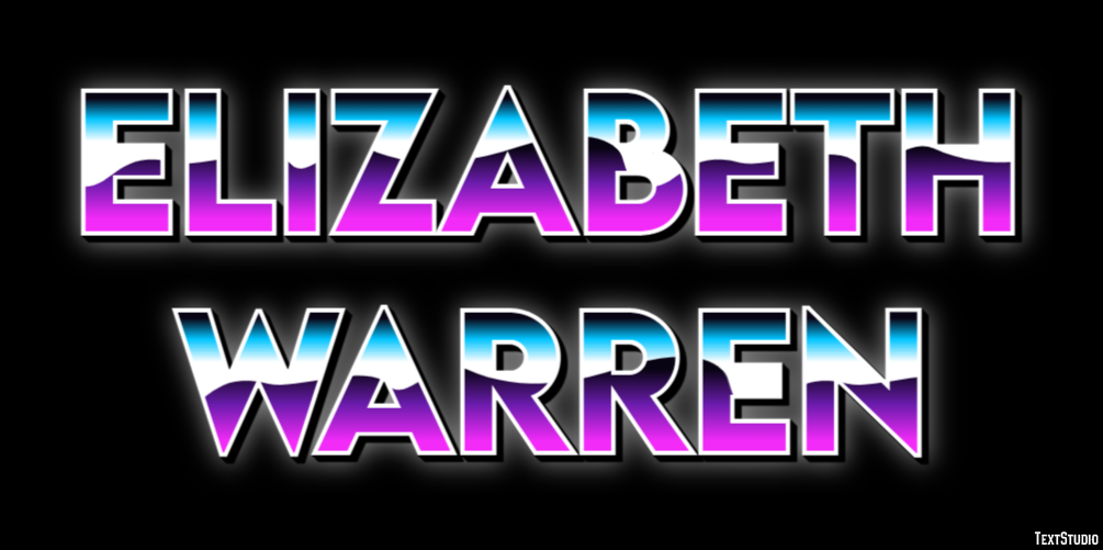 Elizabeth Warren Text Effect