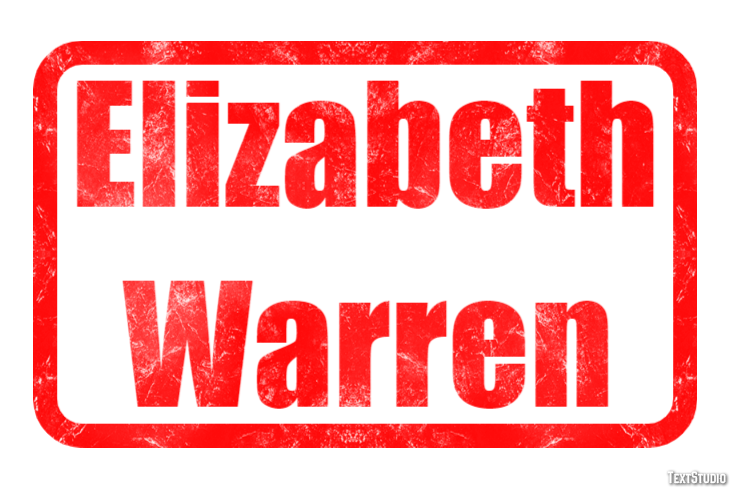 Elizabeth Warren Text Effect