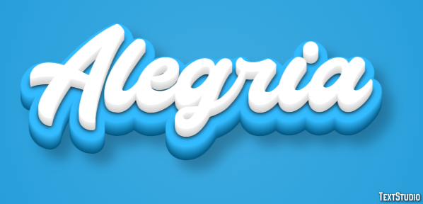 Alegria Efekt tekstowy
