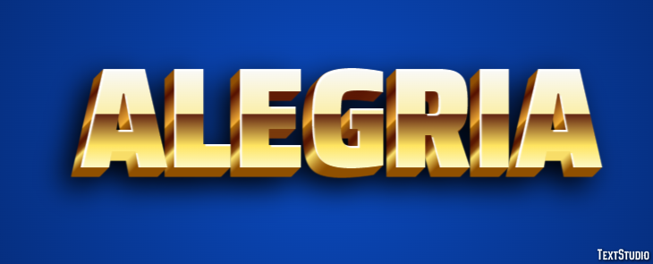 Alegria Efeito de texto
