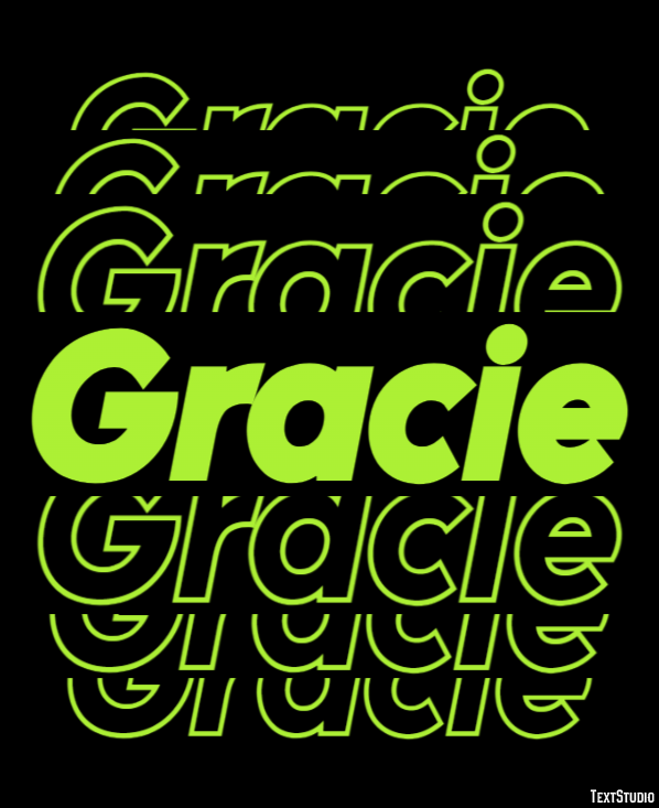 Gracie Efeito do texto