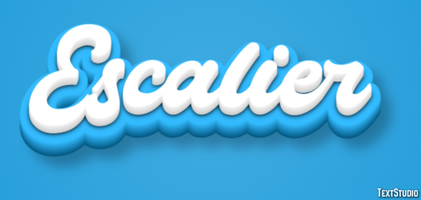 Escalier Effet de texte