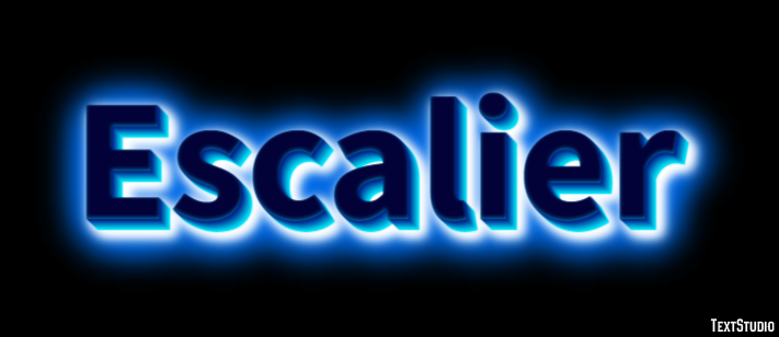 Escalier Effet de texte