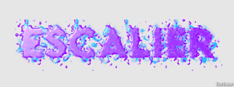 Escalier Effet de texte