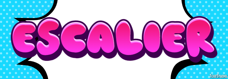 Escalier Effet de texte
