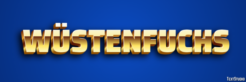Wüstenfuchs Tekst effect