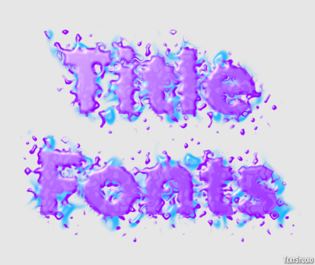 Title Fonts Text Effect