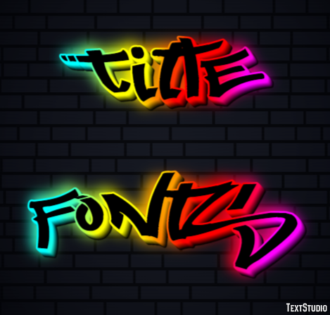 Title Fonts Text Effect