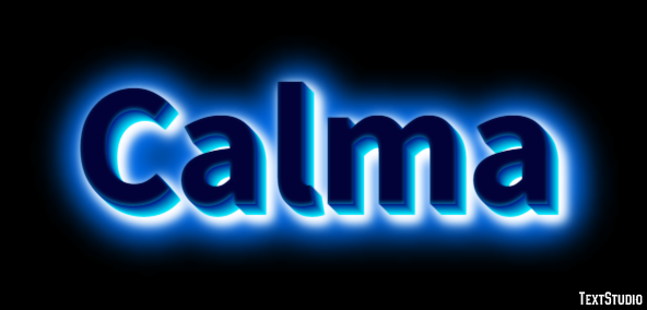 Calma Efeito de texto