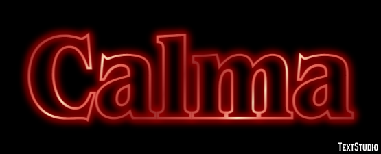Calma Efeito de texto