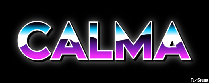 Calma Efeito de texto