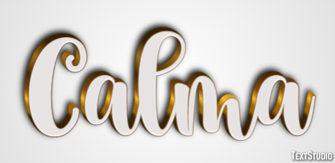 Calma Efeito de texto