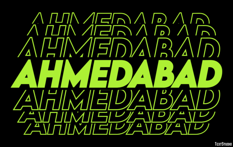 Ahmedabad Efekt tekstowy