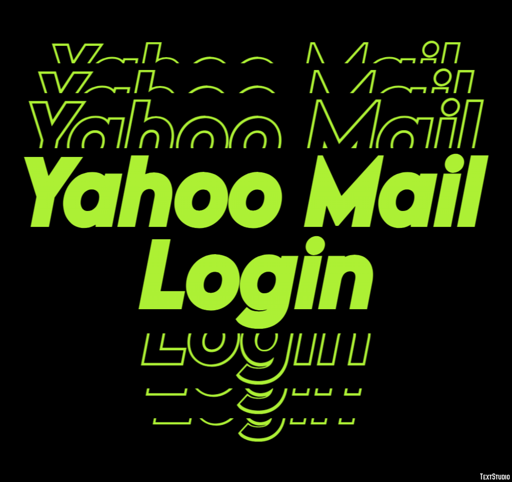 Yahoo Mail Login 文字効果、ロゴデザイン トレンド