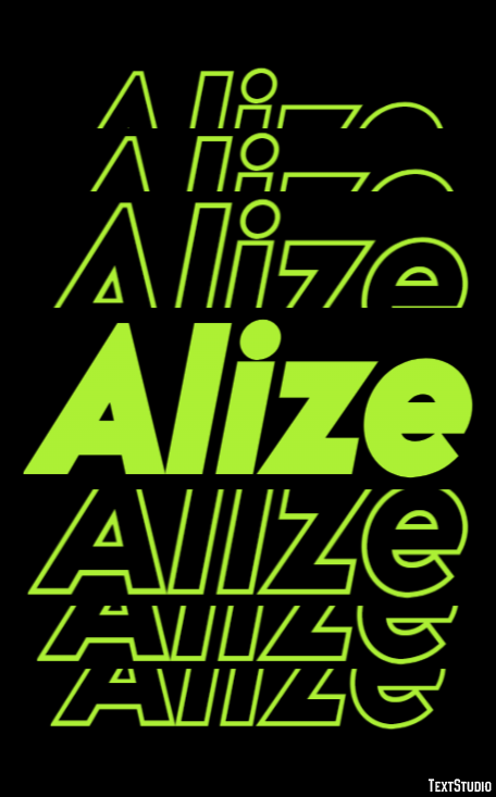 Alize Text Effect