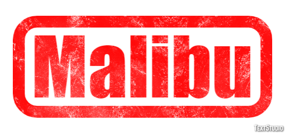 Malibu Efekt tekstowy