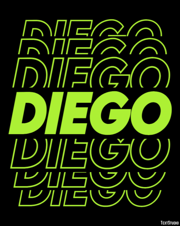Diego テキスト効果