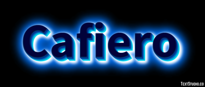 Cafiero Effetto testo