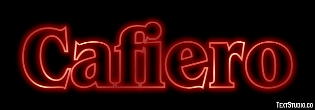 Cafiero Effetto testo