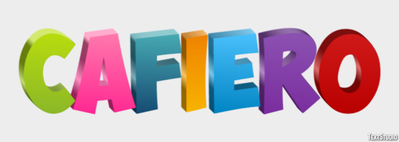 Cafiero Effetto testo