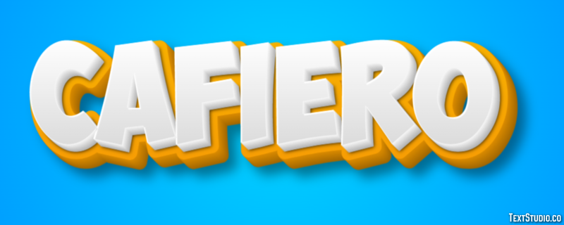 Cafiero Effetto testo