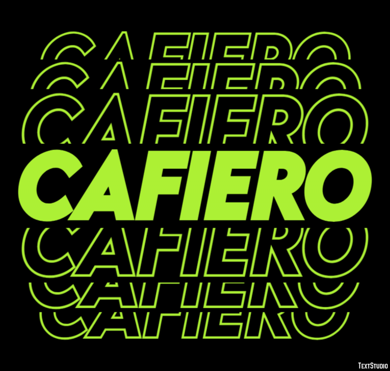 Cafiero Effetto testo