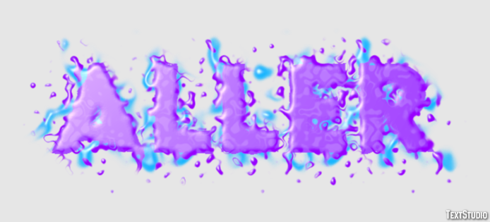 Aller Efecto de Texto