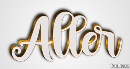 Aller Efecto de Texto