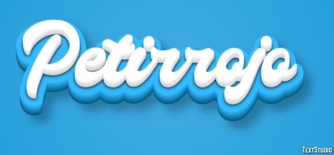 Petirrojo Efecto de Texto