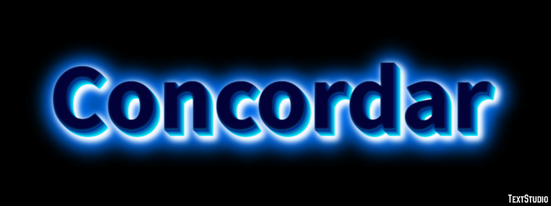 Concordar Efecto de texto