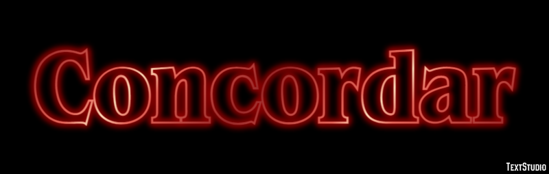 Concordar Efecto de texto
