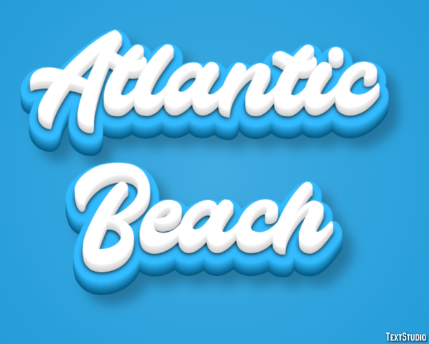 Atlantic Beach テキスト効果
