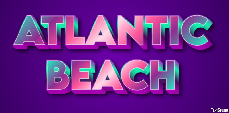Atlantic Beach Efeito de texto