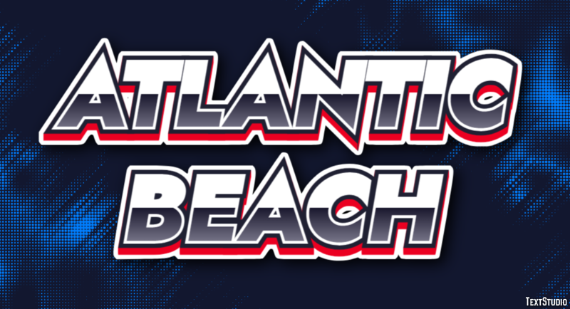Atlantic Beach Эффект текста