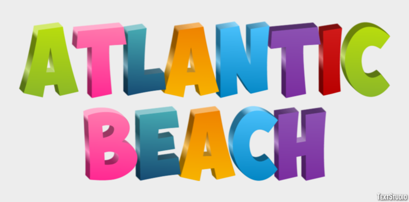 Atlantic Beach Efekt tekstowy