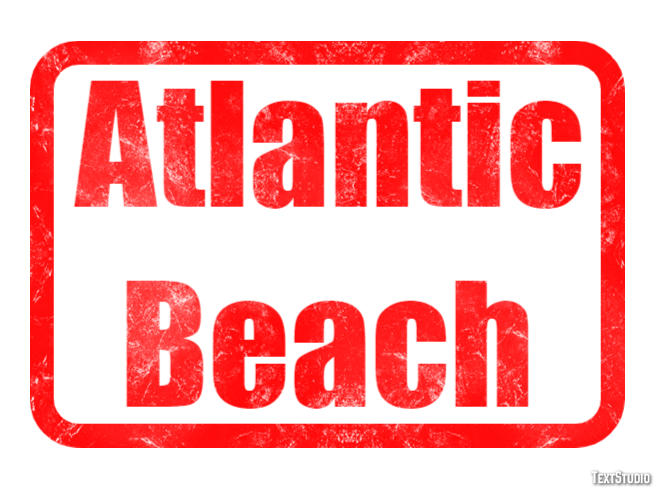 Atlantic Beach Эффект текста
