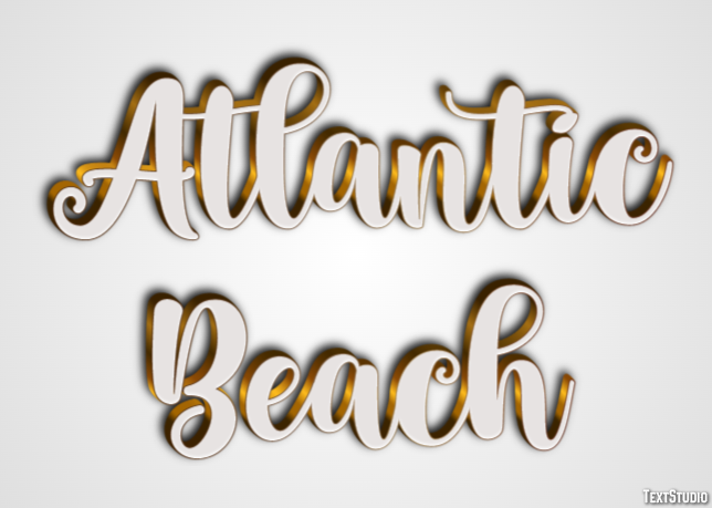 Atlantic Beach Efekt tekstowy
