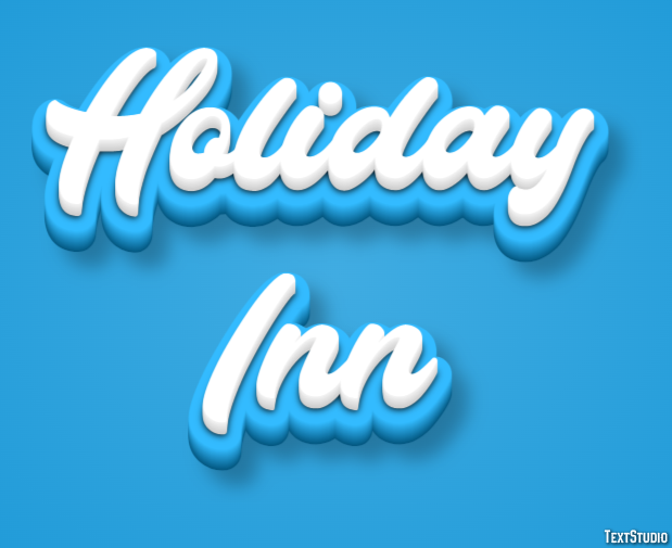 Holiday Inn Efeito de texto