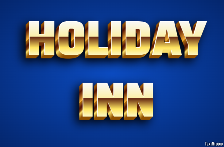 Holiday Inn Efeito de texto